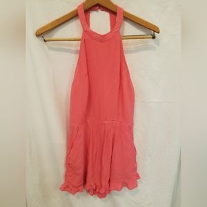 Forever 21 pink shorts jump suit size small